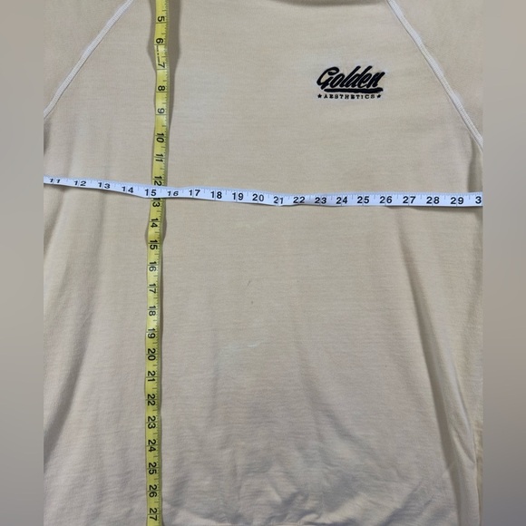 Golden Aesthetics Raglan Short-Sleeve Sweatshirt - Cream - Size L - Picture 4 of 7
